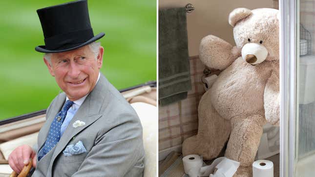 King Charles Won’t Go Anywhere Without His Teddy Bear and Custom Toilet Seat