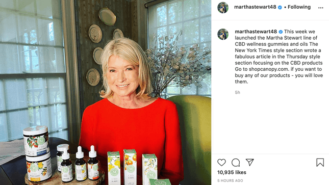 Welcome to the Cannabis and Capitalism Era of Martha Stewart's Glorious Quarantine