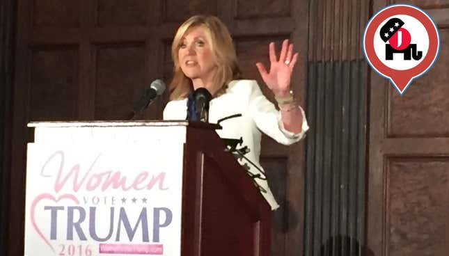 In a Mostly Empty Room, 'Women for Trump' Tries Really, Really Hard 