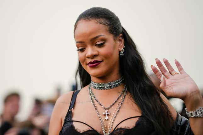 What’s the Deal With Rihanna Casually Wearing a Diamond on Her Left Hand?