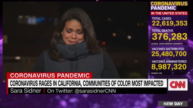 CNN Reporter Breaks Down After Devastating Covid-19 Report