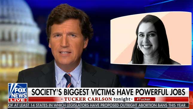 Tucker Carlson Sees Reporter's Tweet About Being Harassed, Harasses Her Some More
