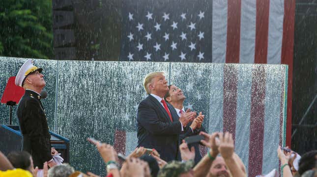 Planes, Tanks, & Space Force: Scenes From Trump's Soggy Fourth of July Extravaganza
