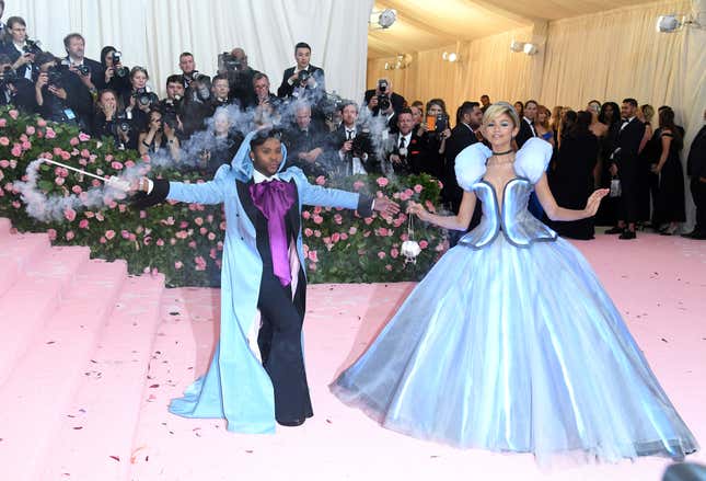 Zendaya and Law Roach in Tommy Hilfiger at the 2019 Met Gala 