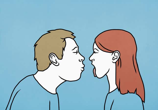 I didn’t want to kiss him.