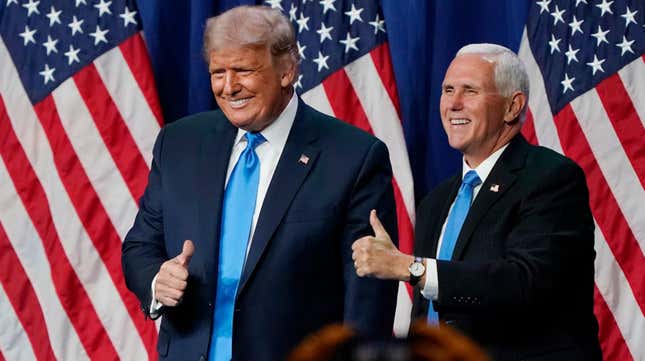 Trump Says He Feels ‘Badly’ for Mike Pence As His Supporters Ask God to Strike Pence Down