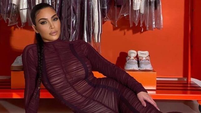 Kim Kardashian Swears She Didn't Mail Herself a Giant Orange Ivy Park Gift Box