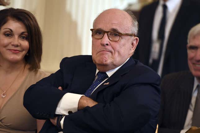 Giuliani Denies He Was Drunk on Election Night, But Can’t Get The Story Straight About What He Was Drinking