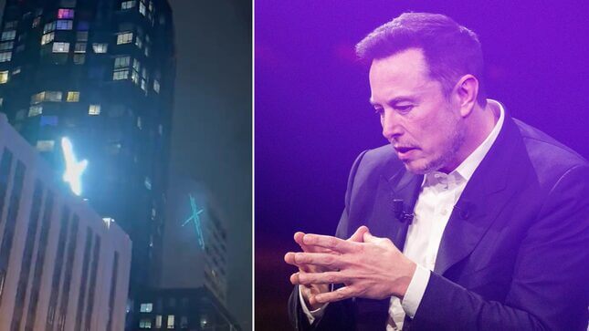 Elon Musk Forced to Take Down Disastrous ‘X’ Sign on Twitter Building After 3 Days