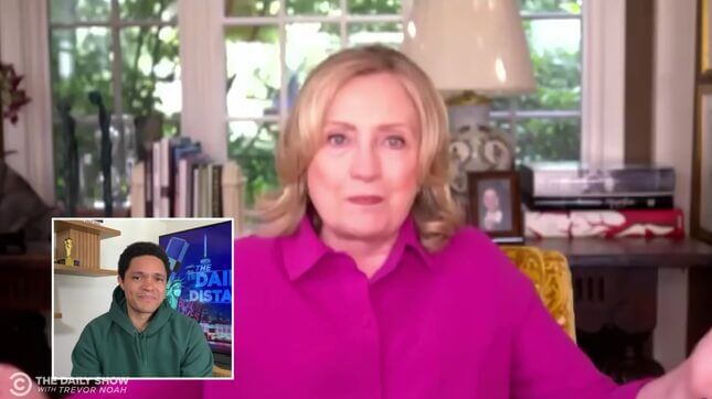 Hillary Clinton Wonders Whether Trump Will 'Leave Quietly' If He Loses His Re-Election Bid