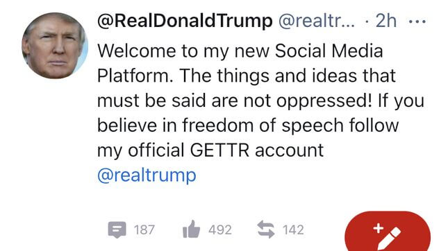 Blatant Twitter Rip-off Gives Trump 700 Characters to Spew Hate