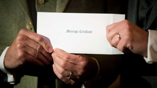 England Catches Up to This Century By Allowing Mothers' Names on Marriage Certificates