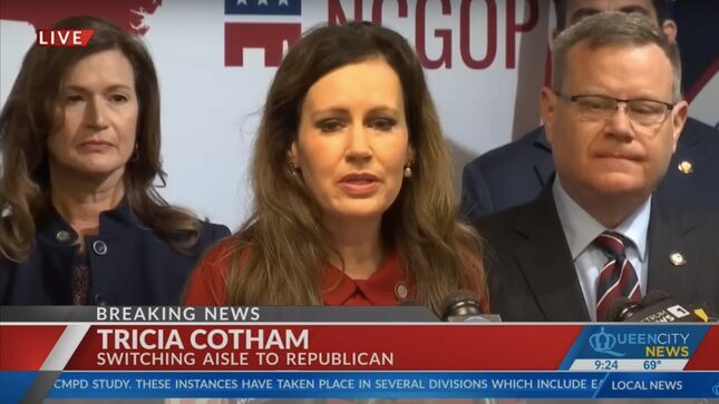 Turns Out Rep. Tricia Cotham, North Carolina Abortion Traitor, Was a GOP Plant All Along