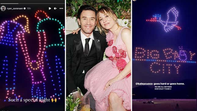 Aw! Kaley Cuoco Celebrates Future Baby With 400 Drones