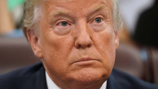 Donald Trump Blames His Orange Skin on Lightbulbs