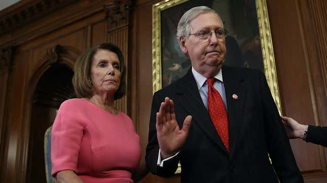 Pelosi and McConnell Got Graffito Tagged