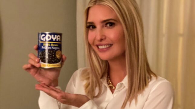 Yes, of Course Ivanka Clutching a Can of Goya Beans Is an Ethics Violation
