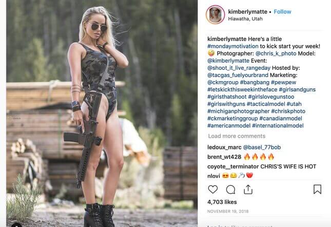 ‘Gun Bunny’ Instagram Influencers Hide Behind New Wave Feminism