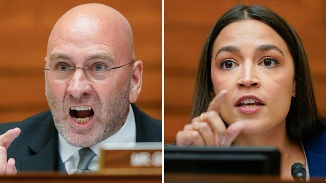 AOC Rips Into Rep. Clay Higgins for Yelling at a Woman