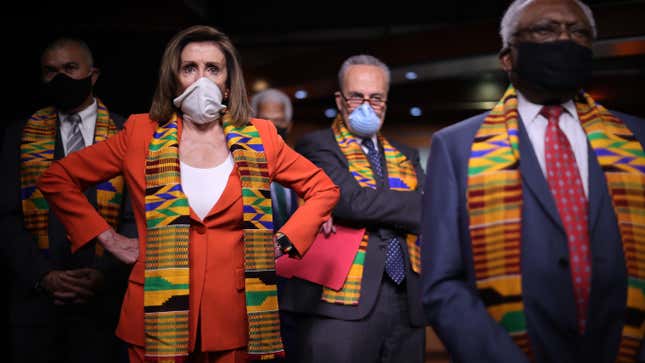 Democrats Debut Police Reform With a Side of Kente Cloth