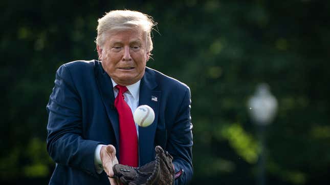 Seems Like the President Forgot to Ask the Yankees If He Could Throw Their Ball Around