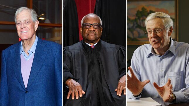 Clarence Thomas Hung Out With Koch Brothers, Megarich Donors at Yearly Summit, Per Report