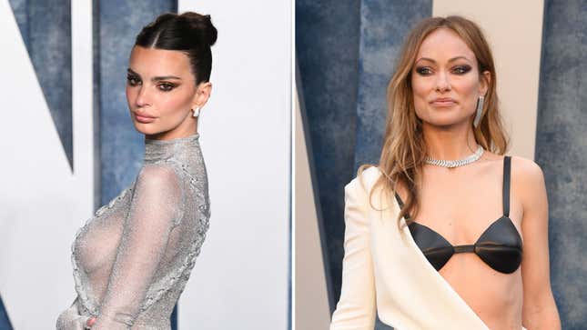Emily Ratajkowski Is Supposedly ‘Begging’ for Olivia Wilde’s Forgiveness After That Sloppy Kiss
