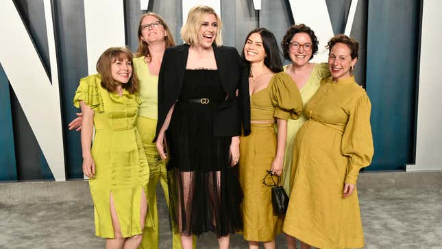 Greta Gerwig and Her Green-Clad Coven Stormed the Oscars Afterparties