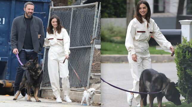 Ana de Armas Took Her Very Good $2,600 Ivory Gucci Jumpsuit for a Walk