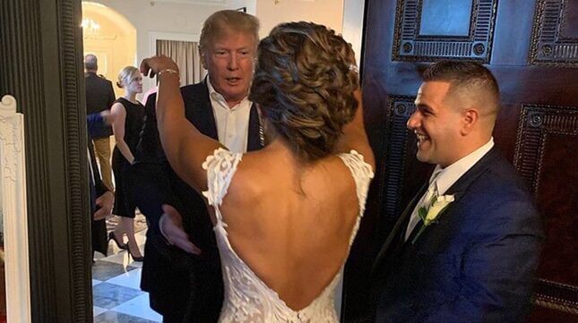 In Totally Normal News, Donald Trump Crashed a MAGA Themed Wedding, Amidst Cheers of "USA! USA! USA!"