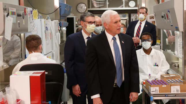 Pence: Actually I Should Have Worn a Mask at the Mayo Clinic, After All