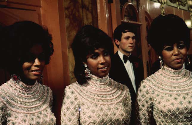 The Supremes perform at the Royal Variety Performance in London.