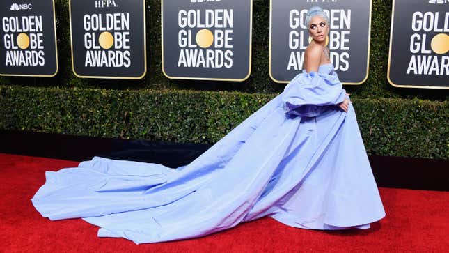 Class Warfare! Lady Gaga's Golden Globes Dress Listed at Auction by Hotel Housekeeper Claiming She 'Found It'