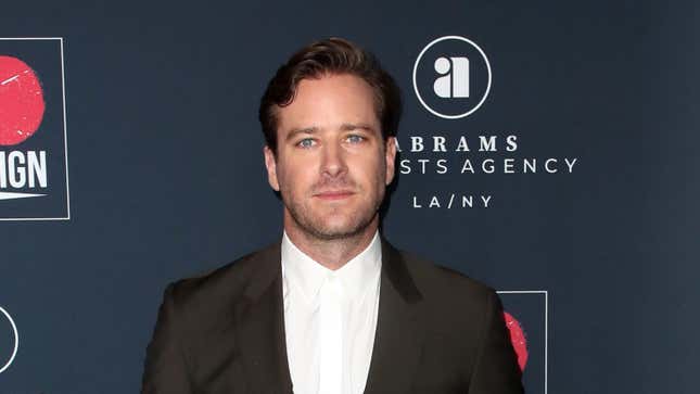Armie Hammer Responds to Rape Allegation With a Disgusting Statement Smearing His Accuser