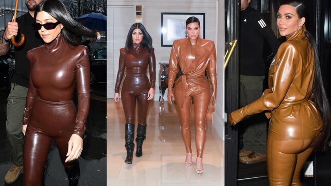 How Much Lube Did It Take for Kim and Kourtney to Slip Into This Latex?