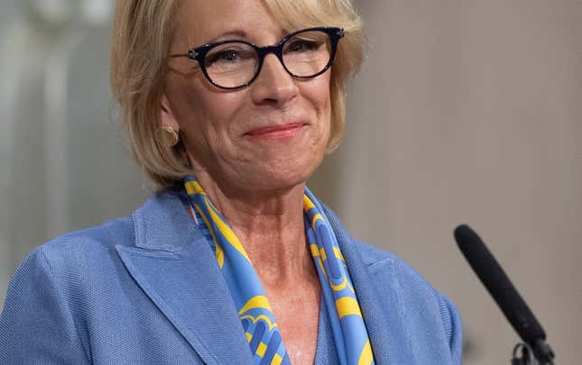 Betsy DeVos Would Very Much Like Someone to Do Her Job For Her