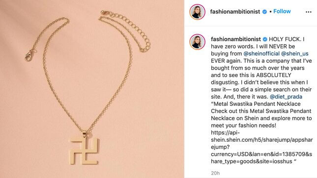 I Have Some Questions for the Sensitivity Committee That Approved This Swastika Necklace