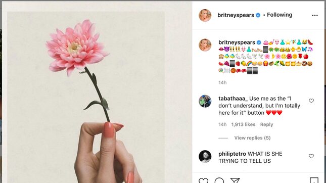 Let's Look at Britney Spears's Instagram for Just One Moment