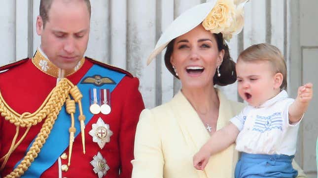 Prince Louis Is Not Down With This Balcony Shit