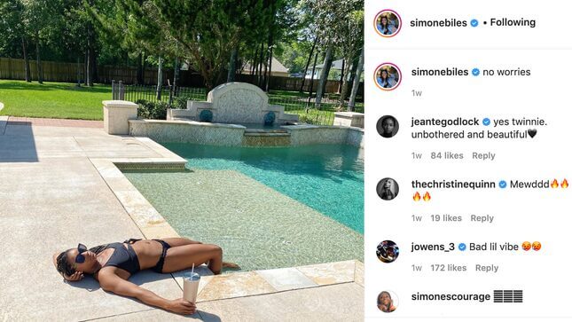 I am Deeply Concerned About Simone Biles's Monstrously Large New Swimming Pool