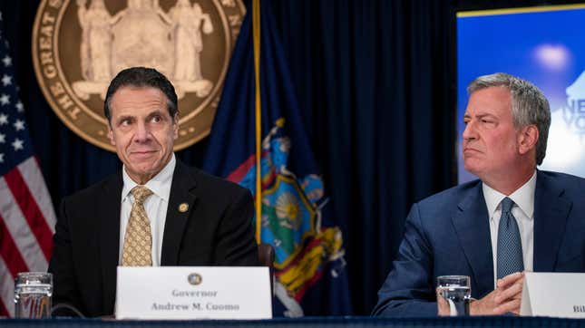 Andrew Cuomo and Bill de Blasio Just Need to Punch Each Other and Get It Over With