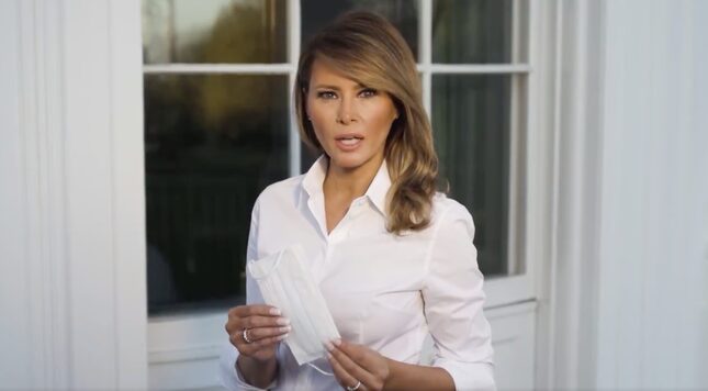 Melania Really Wants You to Wear a "Cloth Face Covering"