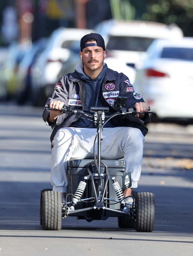 Does Jax Taylor’s little go-kart go beep beep?