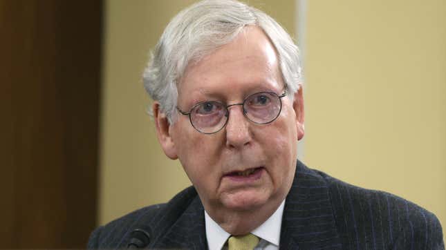 Mitch McConnell Says Joe Biden Has Gotten, Like, Totally Stuck Up Since He Became President