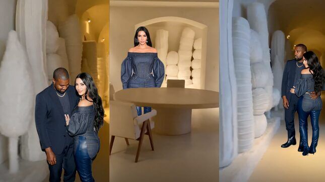 Kim Kardashian Decorates Home With Large, White Christmas Dildos