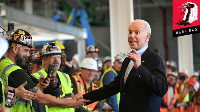 Joe Biden, Friend of Unions, Tells Auto Worker Not to Be a 'Horse's Ass'