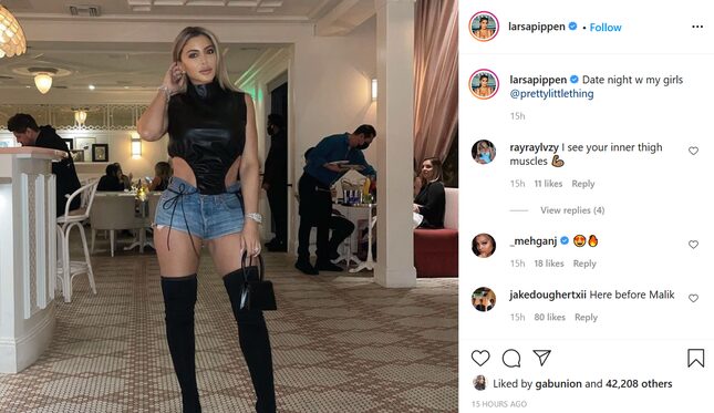 Larsa Pippen Wore a Trash Bag and No Mask While Dining Out in Miami