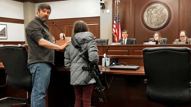 An 11-Year-Old Girl Brought an AR-15 to a Gun Legislation Hearing, As You Do