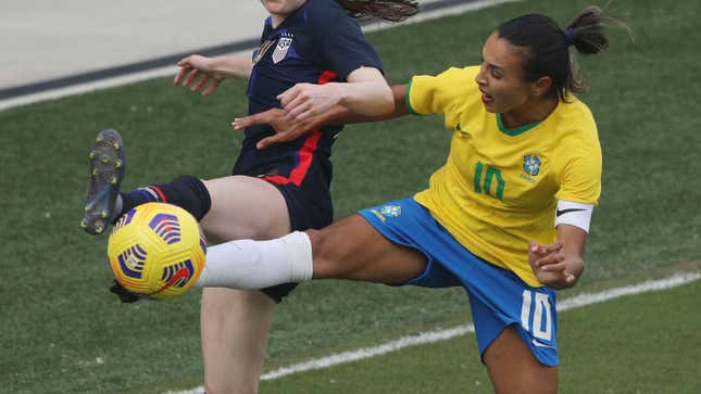 Would You Let Brazil's Marta Kick You in the Face If It Meant You Could Go Outside Again?