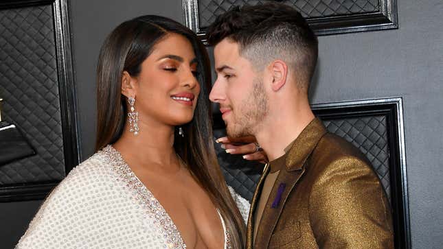 Do You Think Priyanka Chopra Helped Nick Jonas Clean His Teeth at the Grammys?
